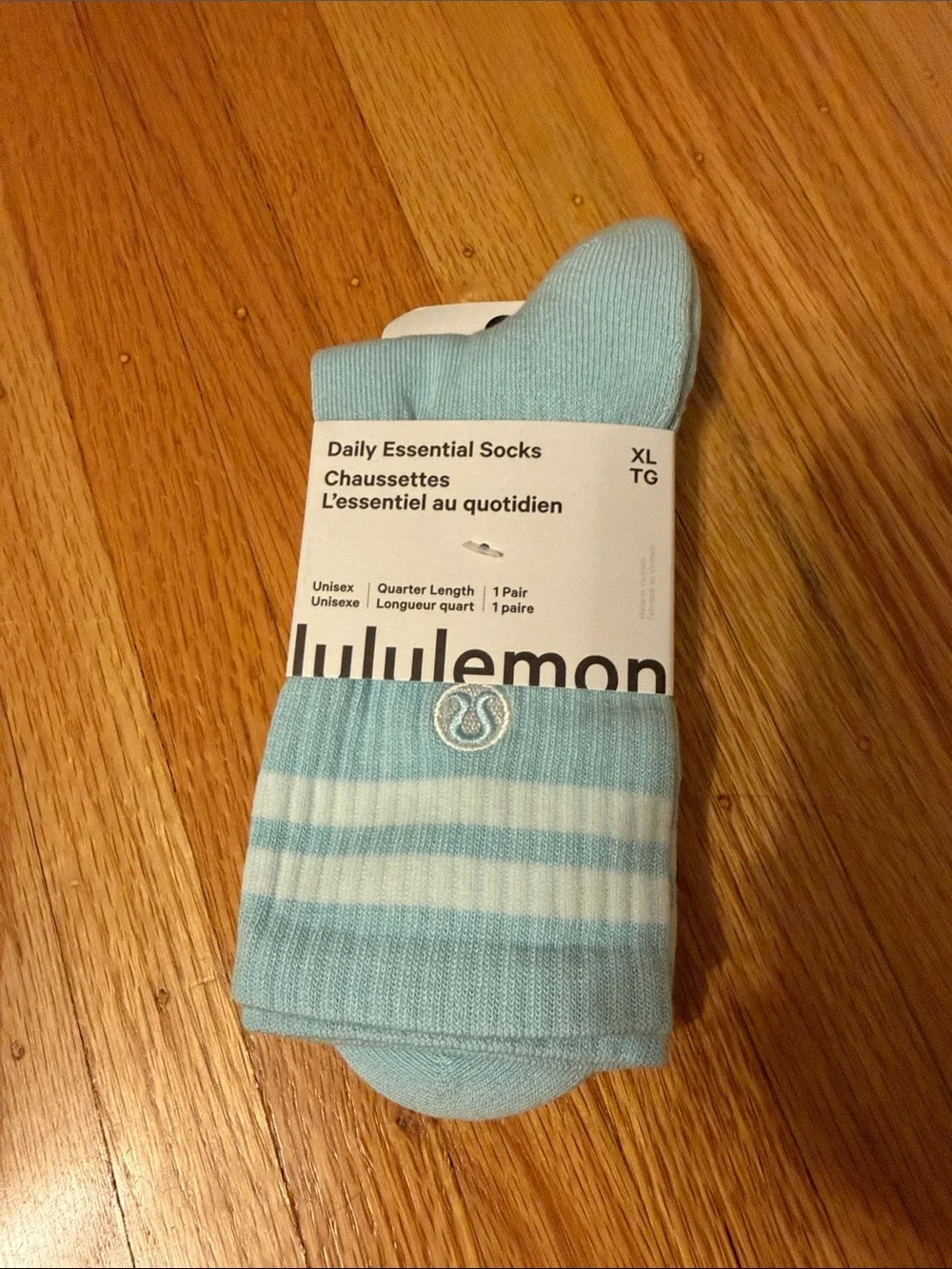 lululemon athletica Light Blue Quarter-Length Daily Essential Socks